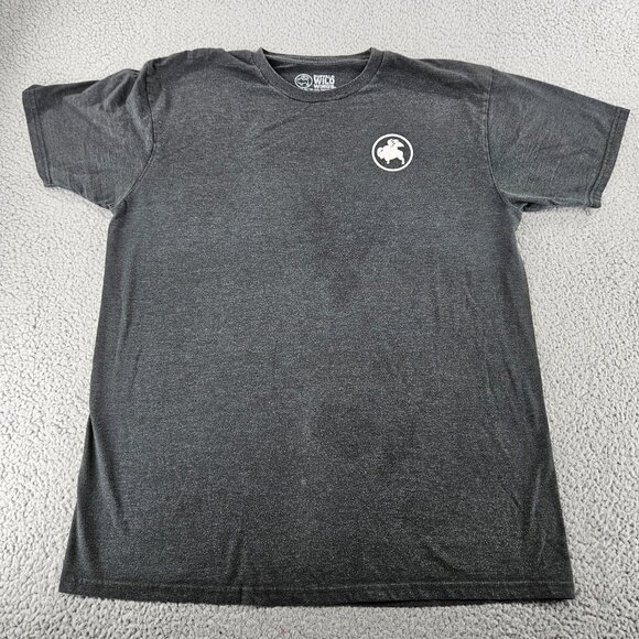 Buffalo Wild Wings Shirt Mens XL Gray Employee Uniform Logo Short Sleeve Tee - Picture 1 of 14